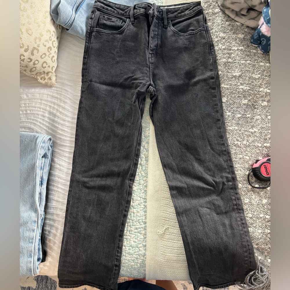 Treasure & Bond Black Straight Leg Jeans